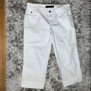 Calvin Klein White Capri Pants